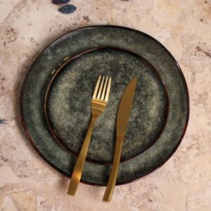 Grenada õhtusöögitaldrik 27,5 cm, tumerohelisest liivakivist