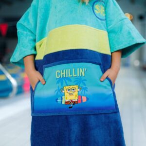 SpongeBob poncho lastele – pehme ja mugav S