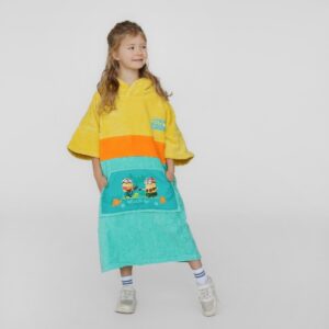 Minions poncho lastele – pehme ja mugav XS