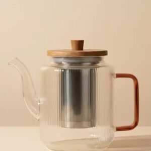 KARL 1,2 L klaasist teekann merevaigutooni sangaga