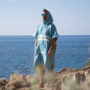 WAVE HAWAII NatureLite Travel Poncho Stripes Blue - suurus L/XL